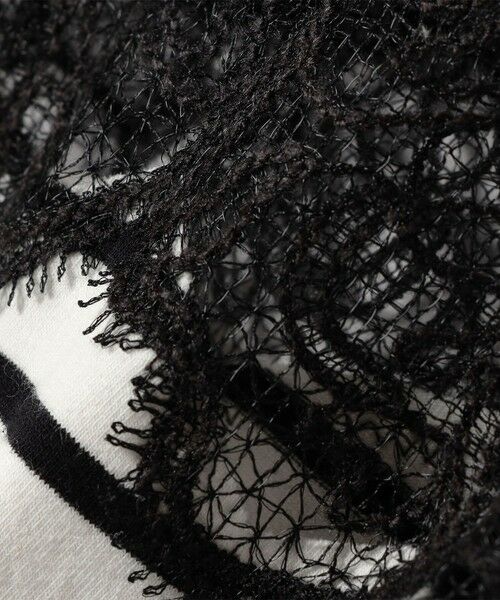 SHIPS / シップス カットソー | 〈手洗い可能〉レース コンビ パフ スリーブ 半袖 Tシャツ | 詳細1