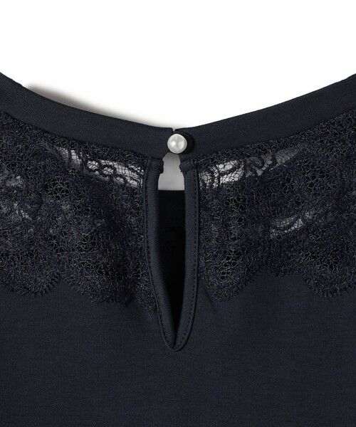 SHIPS / シップス カットソー | 〈手洗い可能〉レース コンビ パフ スリーブ 半袖 Tシャツ | 詳細5