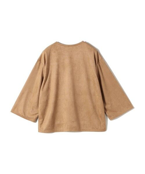 SHIPS / シップス カットソー | 〈手洗い可能〉ポリエステル スエード ワイド スリーブ プルオーバー | 詳細10