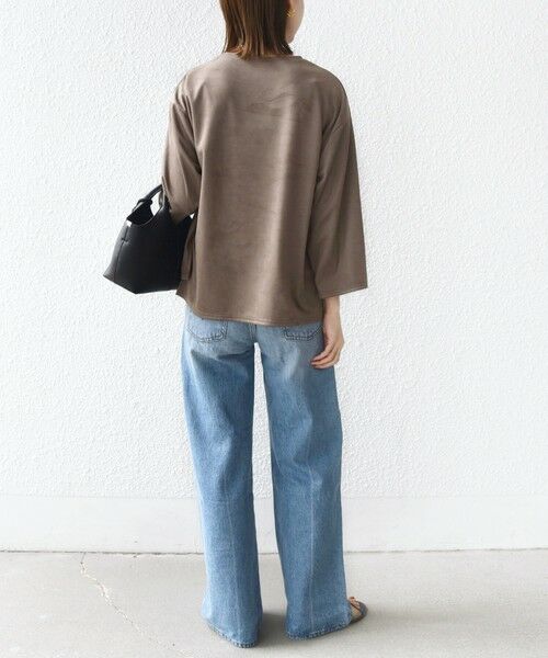 SHIPS / シップス カットソー | 〈手洗い可能〉ポリエステル スエード ワイド スリーブ プルオーバー | 詳細22