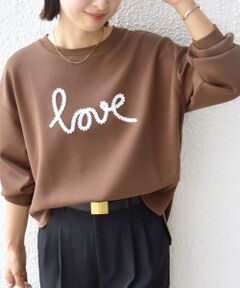 SHIPS / シップス スウェット | 【WEB限定】〈手洗い可能〉ファンシー コード 刺繍 ダンボール カットソー