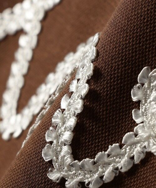 SHIPS / シップス スウェット | 【WEB限定】〈手洗い可能〉ファンシー コード 刺繍 ダンボール カットソー | 詳細20