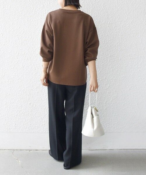 SHIPS / シップス スウェット | 【WEB限定】〈手洗い可能〉ファンシー コード 刺繍 ダンボール カットソー | 詳細9