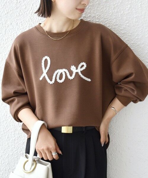 SHIPS / シップス スウェット | 【WEB限定】〈手洗い可能〉ファンシー コード 刺繍 ダンボール カットソー | 詳細11