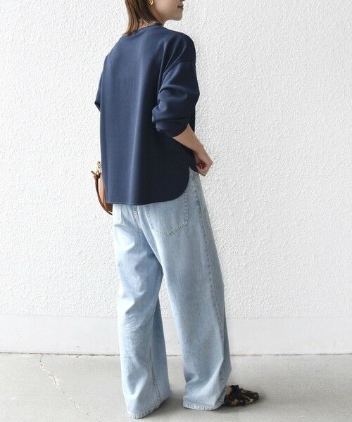 SHIPS / シップス スウェット | 【WEB限定】〈手洗い可能〉ファンシー コード 刺繍 ダンボール カットソー | 詳細27