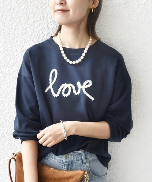 SHIPS / シップス スウェット | 【WEB限定】〈手洗い可能〉ファンシー コード 刺繍 ダンボール カットソー | 詳細29