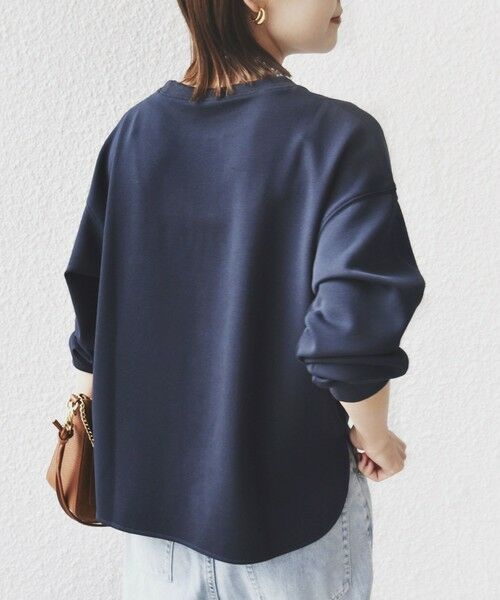 SHIPS / シップス スウェット | 【WEB限定】〈手洗い可能〉ファンシー コード 刺繍 ダンボール カットソー | 詳細30