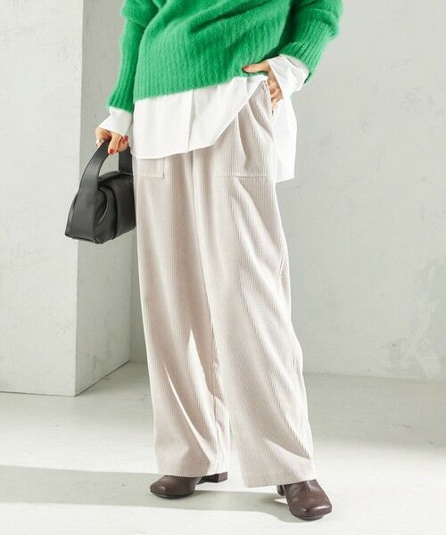 SHIPS / シップス その他パンツ | 〈洗濯機可能〉TUMUGITO(R) コーデュロイ ドロスト パンツ(サンドベージュ)