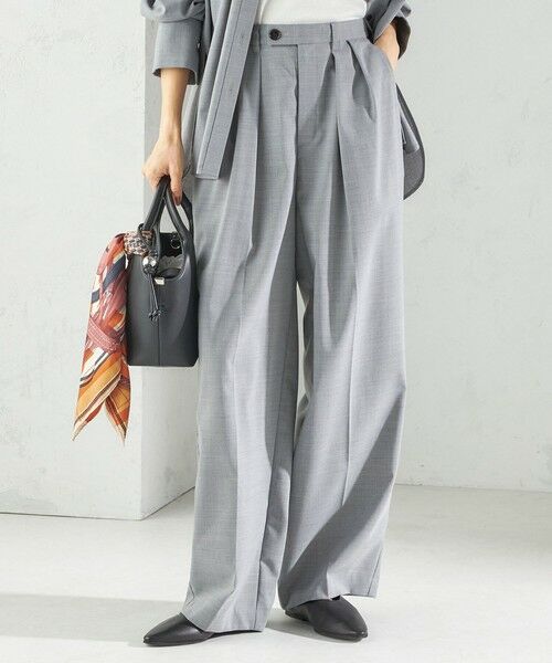 SHIPS / シップス スラックス・ドレスパンツ | 〈手洗い可能〉トロピカル タック パンツ（セットアップ対応） | 詳細4