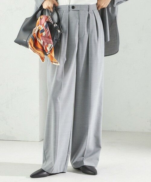 SHIPS / シップス スラックス・ドレスパンツ | 〈手洗い可能〉トロピカル タック パンツ（セットアップ対応） | 詳細6