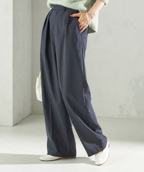 SHIPS / シップス スラックス・ドレスパンツ | 〈手洗い可能〉トロピカル タック パンツ（セットアップ対応） | 詳細26