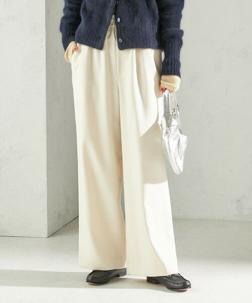 SHIPS / シップス スラックス・ドレスパンツ | 〈手洗い可能〉スラブ ツイル イージー スラックス パンツ | 詳細3