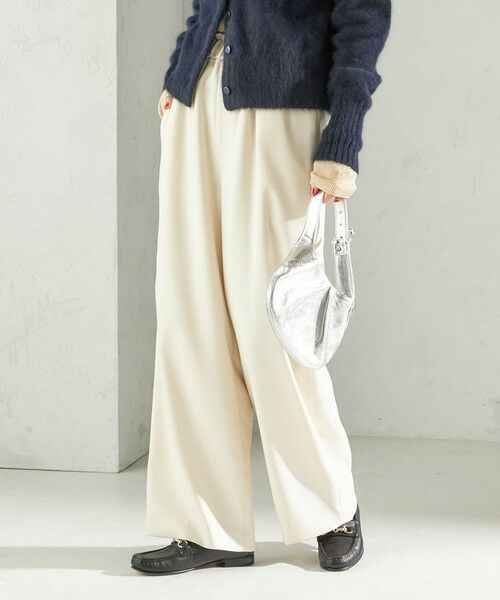 SHIPS / シップス スラックス・ドレスパンツ | 〈手洗い可能〉スラブ ツイル イージー スラックス パンツ | 詳細4