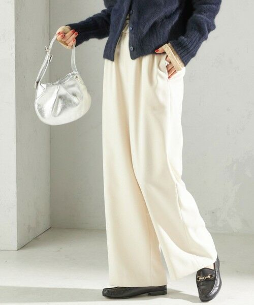 SHIPS / シップス スラックス・ドレスパンツ | 〈手洗い可能〉スラブ ツイル イージー スラックス パンツ(ナチュラル)