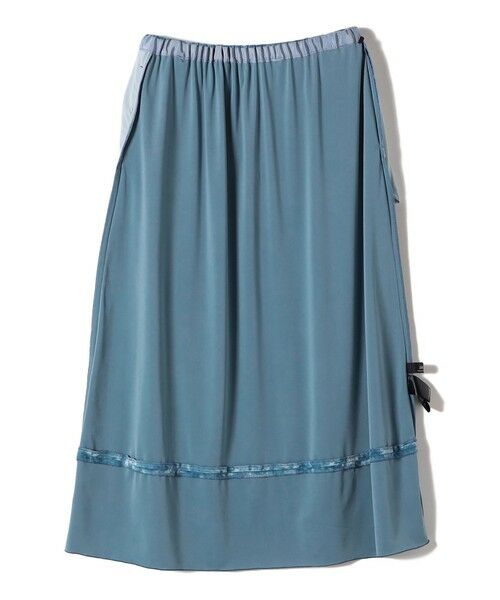 SHIPS / シップス ロング・マキシ丈スカート | SHIPS Primary Navy Label:〈手洗い可能〉クラッシュ ベロア スカート | 詳細4