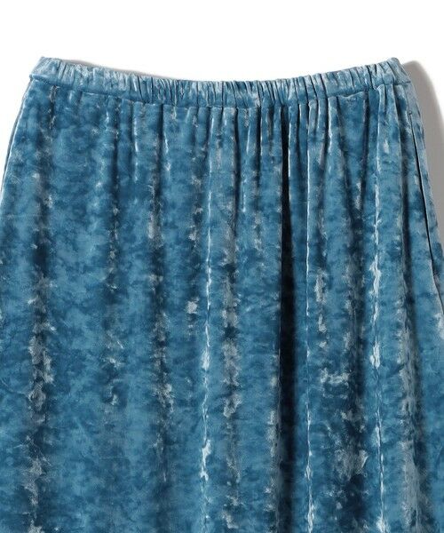 SHIPS / シップス ロング・マキシ丈スカート | SHIPS Primary Navy Label:〈手洗い可能〉クラッシュ ベロア スカート | 詳細6