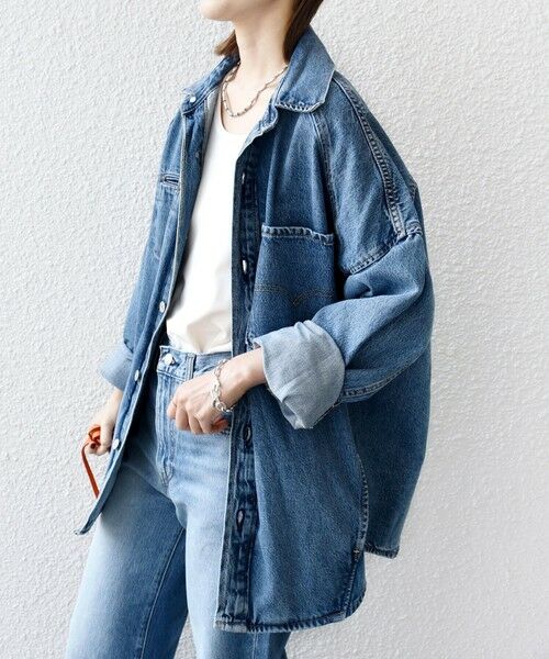 SHIPS / シップス Gジャン・デニムジャケット | Levi’s:〈手洗い可能〉TWIST SHACKET | 詳細6