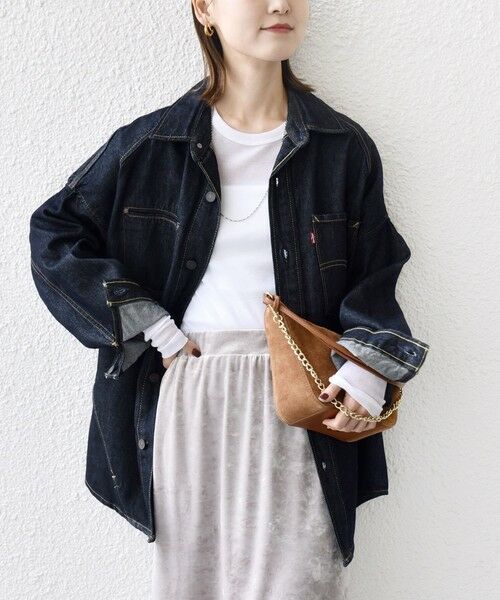 SHIPS / シップス Gジャン・デニムジャケット | Levi’s:〈手洗い可能〉TWIST SHACKET | 詳細24