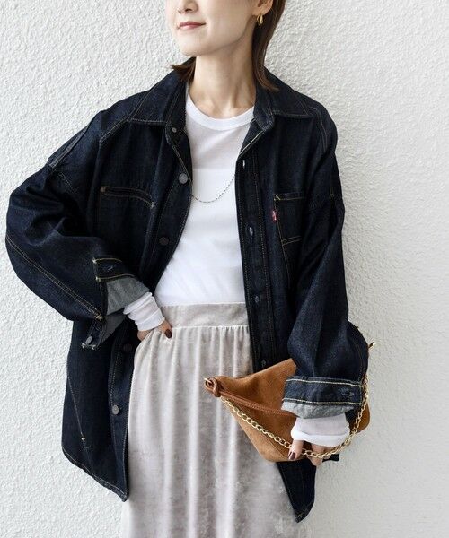 SHIPS / シップス Gジャン・デニムジャケット | Levi’s:〈手洗い可能〉TWIST SHACKET | 詳細25
