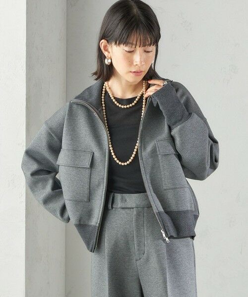 SHIPS / シップス ブルゾン | 《一部追加予約》s.oyamadaコラボ:〈手洗い可能〉コットン エア ダンボール ブルゾン | 詳細13