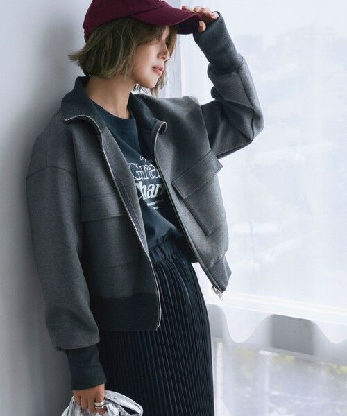 SHIPS / シップス ブルゾン | 《一部追加予約》s.oyamadaコラボ:〈手洗い可能〉コットン エア ダンボール ブルゾン | 詳細4