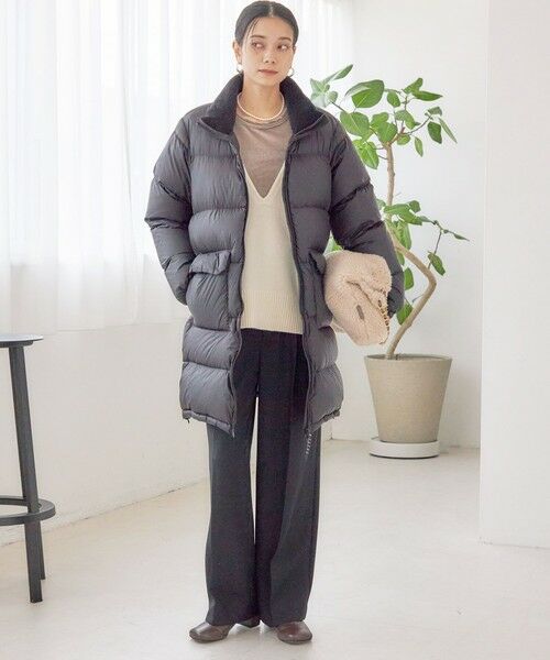 SHIPS / シップス ダウンジャケット・ベスト | 【SHIPS別注】TAION:〈手洗い可能〉ネック ボア ダウン コート | 詳細1