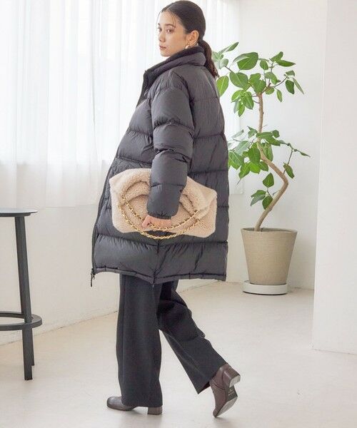 SHIPS / シップス ダウンジャケット・ベスト | 【SHIPS別注】TAION:〈手洗い可能〉ネック ボア ダウン コート | 詳細2