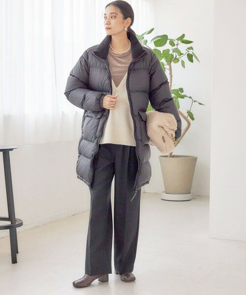 SHIPS / シップス ダウンジャケット・ベスト | 【SHIPS別注】TAION:〈手洗い可能〉ネック ボア ダウン コート | 詳細4