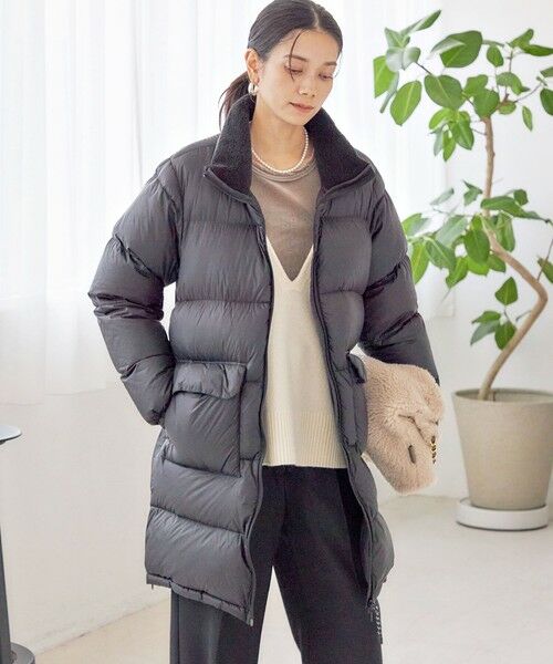 SHIPS / シップス ダウンジャケット・ベスト | 【SHIPS別注】TAION:〈手洗い可能〉ネック ボア ダウン コート | 詳細7