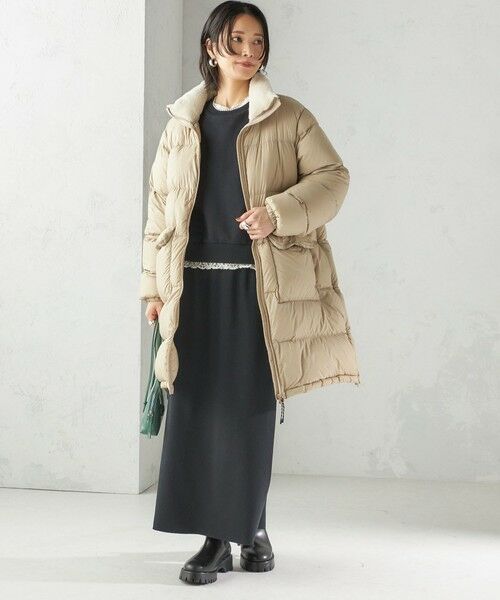 SHIPS / シップス ダウンジャケット・ベスト | 【SHIPS別注】TAION:〈手洗い可能〉ネック ボア ダウン コート | 詳細21