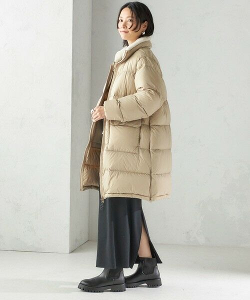 SHIPS / シップス ダウンジャケット・ベスト | 【SHIPS別注】TAION:〈手洗い可能〉ネック ボア ダウン コート | 詳細22