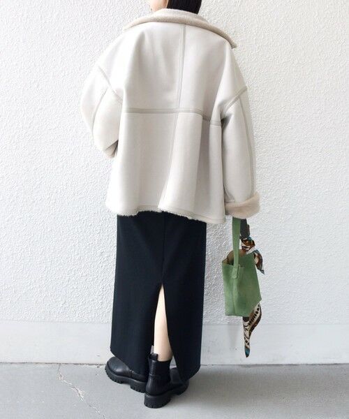 SHIPS / シップス その他アウター | フェイク ムートン ジップ コート | 詳細3