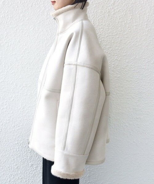 SHIPS / シップス その他アウター | フェイク ムートン ジップ コート | 詳細19