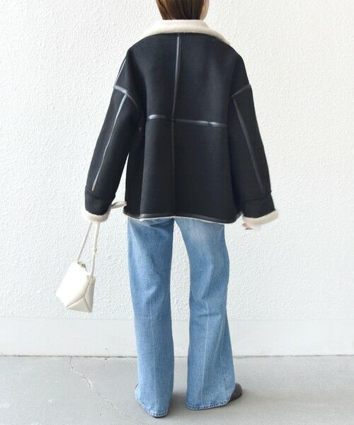 SHIPS / シップス その他アウター | フェイク ムートン ジップ コート | 詳細24