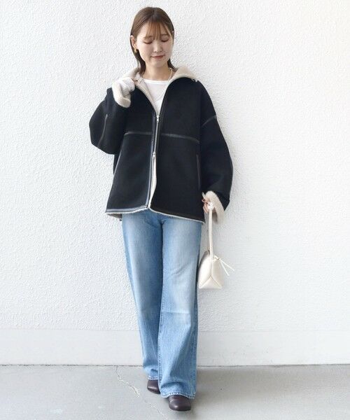 SHIPS / シップス その他アウター | フェイク ムートン ジップ コート | 詳細30