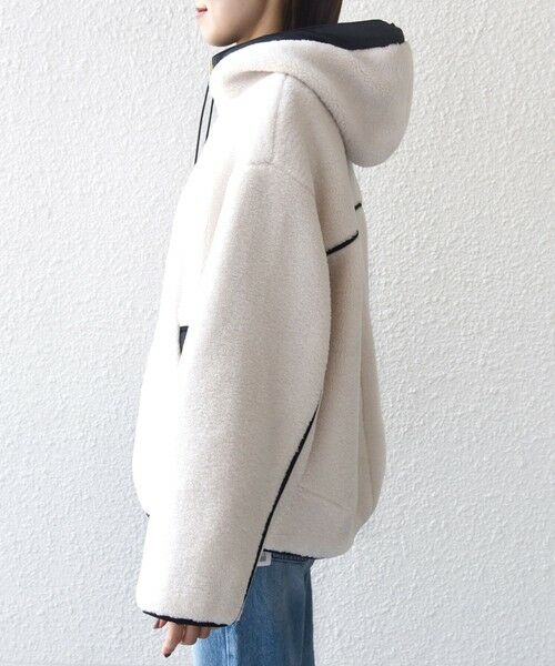 SHIPS / シップス ブルゾン | 【WEB限定】ボア 配色 フード ブルゾン | 詳細26