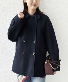 SHIPS / シップス ピーコート | SUPER140 ダブル フェイス ショート コート