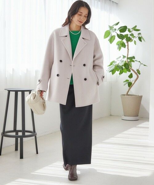 SHIPS / シップス ピーコート | SUPER140 ダブル フェイス ショート コート | 詳細1