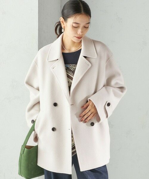 SHIPS / シップス ピーコート | SUPER140 ダブル フェイス ショート コート | 詳細11