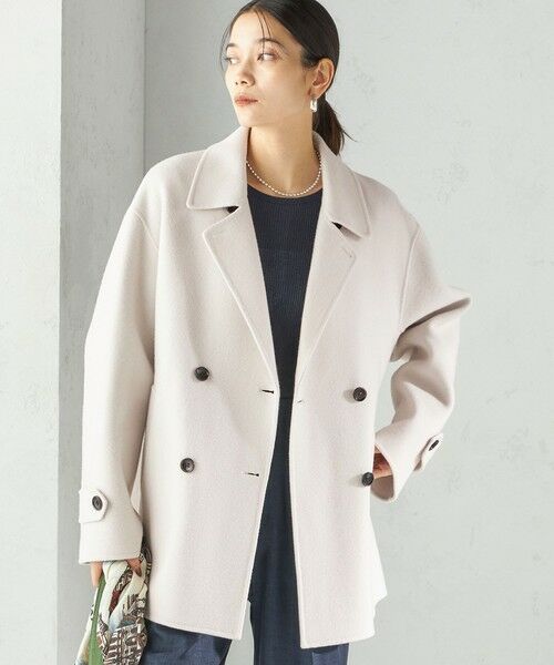 SHIPS / シップス ピーコート | SUPER140 ダブル フェイス ショート コート | 詳細13