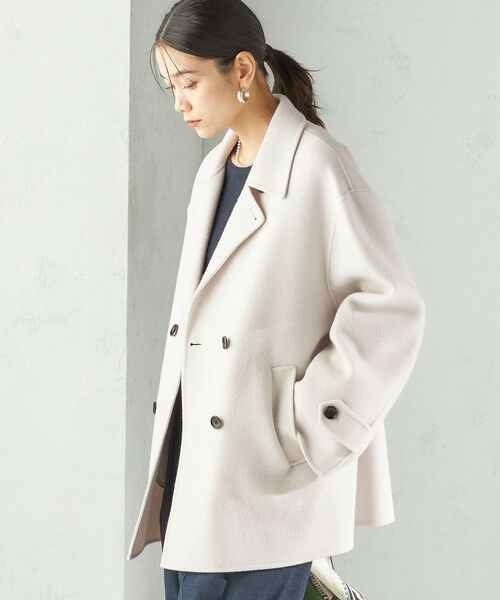 SHIPS / シップス ピーコート | SUPER140 ダブル フェイス ショート コート | 詳細14