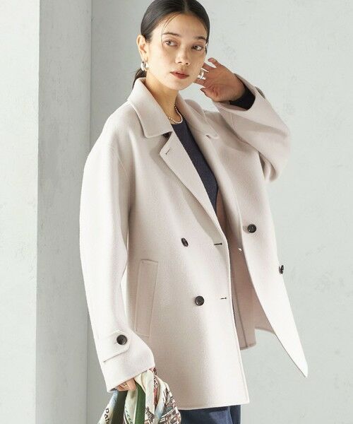 SHIPS / シップス ピーコート | SUPER140 ダブル フェイス ショート コート | 詳細15