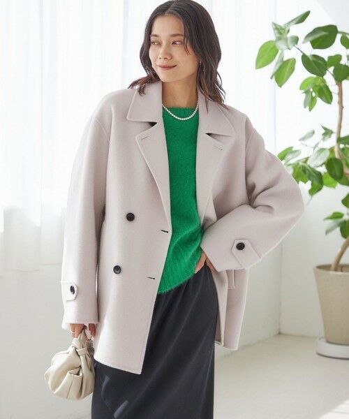 SHIPS / シップス ピーコート | SUPER140 ダブル フェイス ショート コート | 詳細6