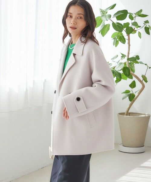 SHIPS / シップス ピーコート | SUPER140 ダブル フェイス ショート コート | 詳細7