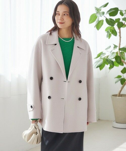 SHIPS / シップス ピーコート | SUPER140 ダブル フェイス ショート コート | 詳細8