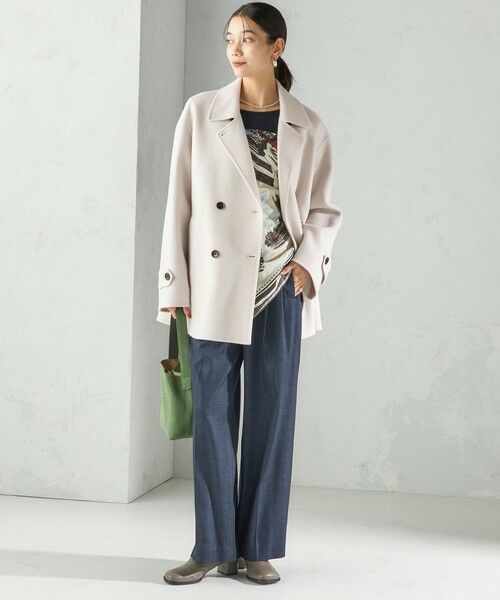 SHIPS / シップス ピーコート | SUPER140 ダブル フェイス ショート コート | 詳細9