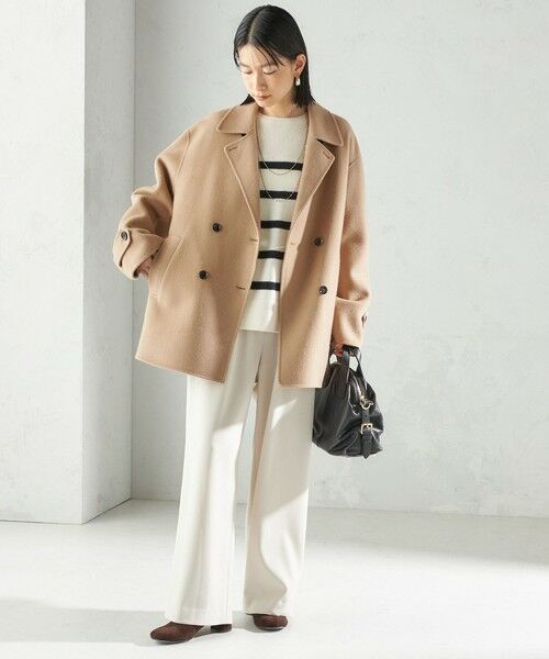 SHIPS / シップス ピーコート | SUPER140 ダブル フェイス ショート コート | 詳細20