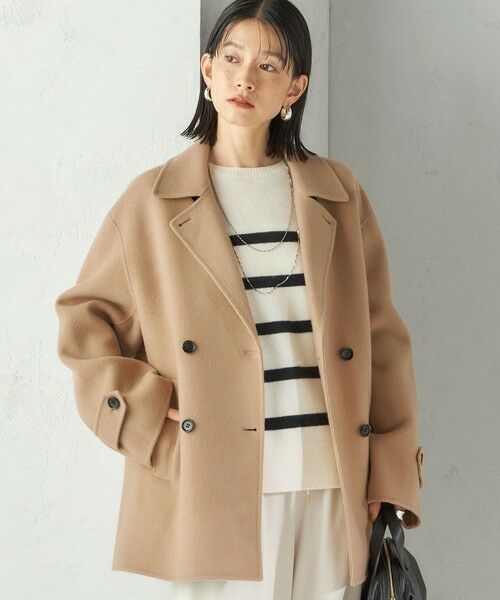 SHIPS / シップス ピーコート | SUPER140 ダブル フェイス ショート コート | 詳細24