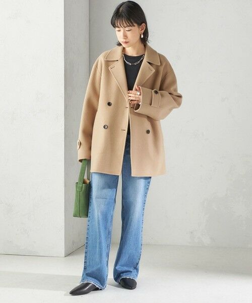 SHIPS / シップス ピーコート | SUPER140 ダブル フェイス ショート コート | 詳細25