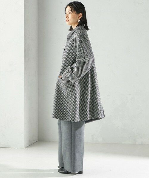 SHIPS / シップス ステンカラーコート | 千鳥 / ソリッド ウール メルトン ステンカラー コート | 詳細13